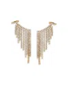 Nadri Starlet Cubic Zirconia Curtain Cuff Earrings In Gold