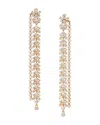 Nadri Starlet Extra Long Linear Drop Earrings In Gold