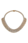 Nadri Starlight Crystal Fringe Collar Necklace