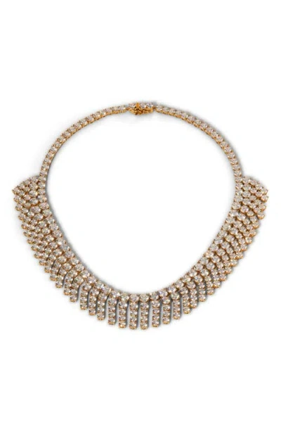 Nadri Starlight Crystal Fringe Collar Necklace
