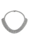 Nadri Starlight Crystal Fringe Collar Necklace In Metallic
