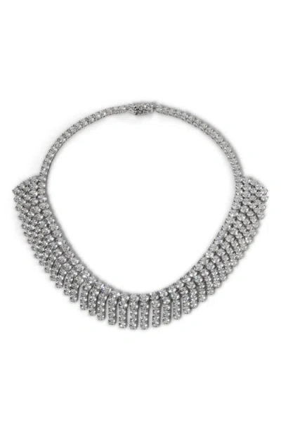 NADRI NADRI STARLIGHT CRYSTAL FRINGE COLLAR NECKLACE