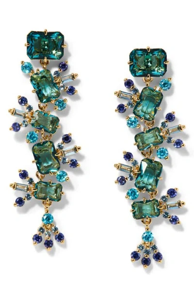Nadri Stellar Cascade Linear Drop Earrings In Multi