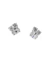Nadri Stellar Cluster Stud Earrings In Silver