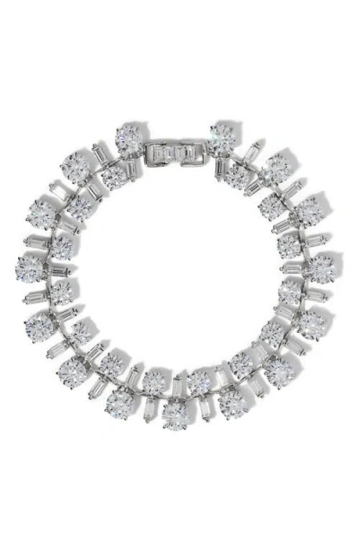 Nadri Stellar Cubic Zirconia Bracelet In Silver