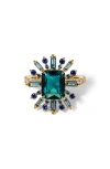 Nadri Stellar Halo Ring In Green