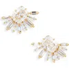 Nadri Stellar Halo Stud Earrings In Gold