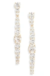 Nadri Stellar Linear Drop Earrings In Gold