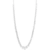 Nadri Stellar Slider Collar Necklace In Silver