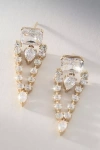 Nadri Stunner Swag Crystal Drop Earrings In Gold