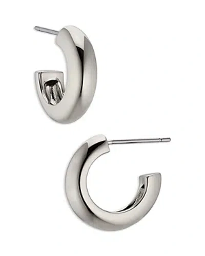 Nadri Sunlight C Hoop Earrings In Silver