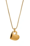 Nadri Sunlight Heart Pendant Necklace In 18k Gold Plated, 20-22 In Gold