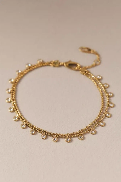 Nadri Sunny Double Line Bracelet In Gold