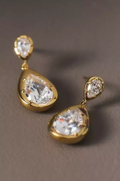 Nadri Sunny Tear Drop Earrings In Gold