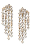 Nadri Sunshower Crystal Cascade Drop Earrings In Gold