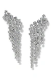 Nadri Sunshower Cubic Zirconia Ear Crawlers In Metallic