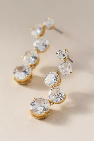 Nadri Tempo Crystal Drop Earrings In Gold