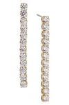 Nadri Tennis Cubic Zirconia Linear Drop Earrings In Gold