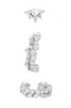 Nadri Tessa Set Of 3 Assorted Stud & Huggie Hoop Earrings