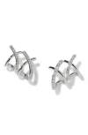 Nadri The Perfect Gift Double Cage Stud Earrings In Metallic