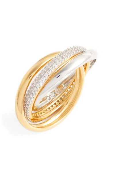 Nadri Trinity Pavé Ring In Gold