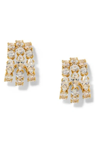 Nadri Twinnie Small Multi Hoop Earrings In Gold