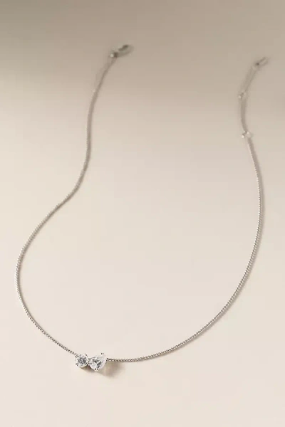 Nadri Twinnie Toi Moi Pendant Necklace In Silver