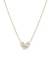 Nadri Valentine's Day Cluster Heart Necklace, 16 In Gold
