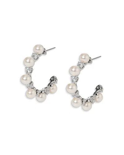Nadri Venus C Hoop Earrings, 1.4l In Silver
