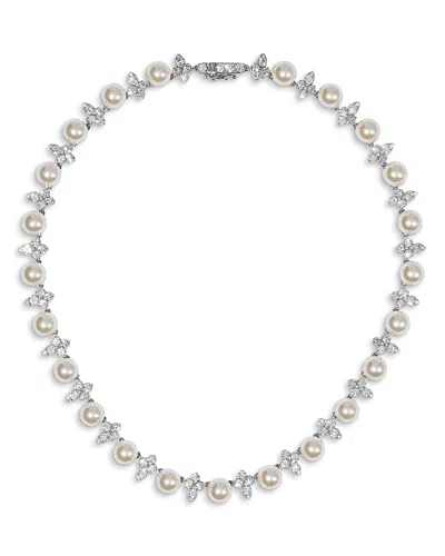 Nadri Venus Cluster Collar, 16l In Silver