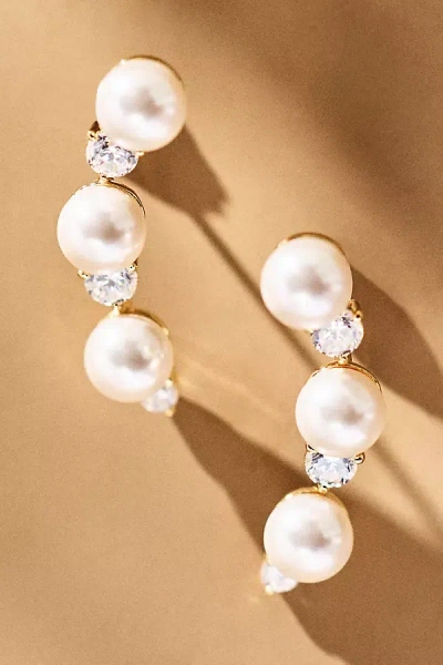 Nadri Venus Pearl Drop Earrings In Neutral
