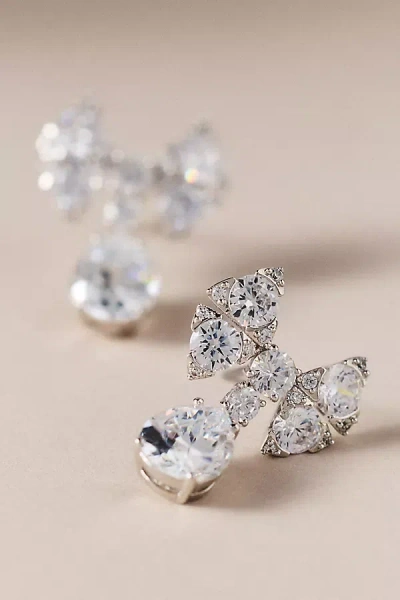 Nadri Whimsy Bow Drop Earrings In Metallic