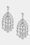 Nadri Willow Graduated Cz Drops Waterfall Chandelier Earrings In Metallic
