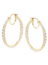 Nadri Women's Liz 18k-gold-plated Cubic Zirconia Large Hoop Earrings In Gold