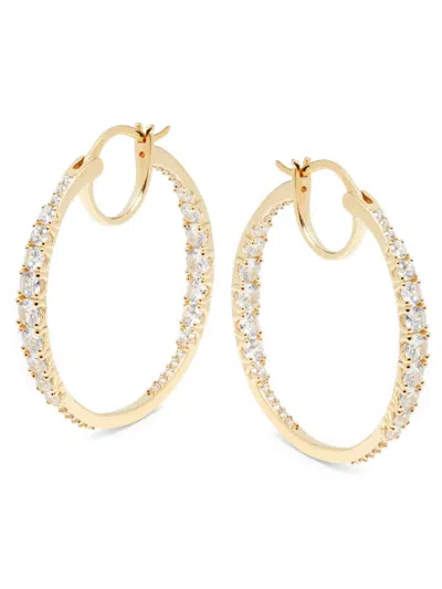 Nadri Women's Liz 18k-gold-plated Cubic Zirconia Large Hoop Earrings