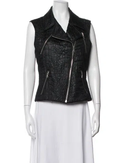 Pre-owned Naeem Khan Biker Jacket In Black