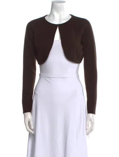 Pre-owned Naeem Khan Cashmere Crew Neck Sweater In Brown