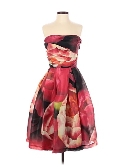 Pre-owned Naeem Khan Cocktail Dress In Red