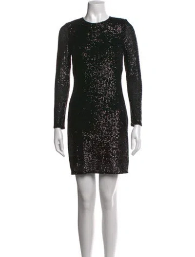 Pre-owned Naeem Khan Crew Neck Mini Dress W/ Tags In Red