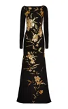 Naeem Khan Embellished Gown In Black