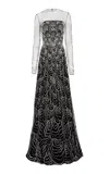 Naeem Khan Embellished Gown In Black