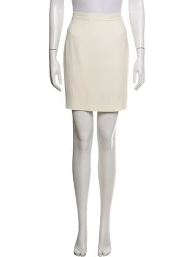 Pre-owned Naeem Khan Mini Skirt In Neutrals