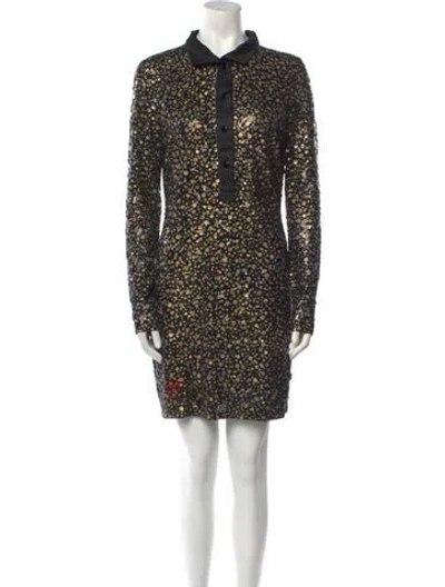 Pre-owned Naeem Khan Printed Mini Dress