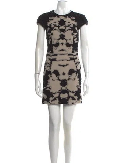 Pre-owned Naeem Khan Printed Mini Dress
