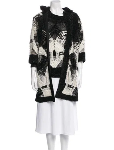 Pre-owned Naeem Khan Printed Set In Black
