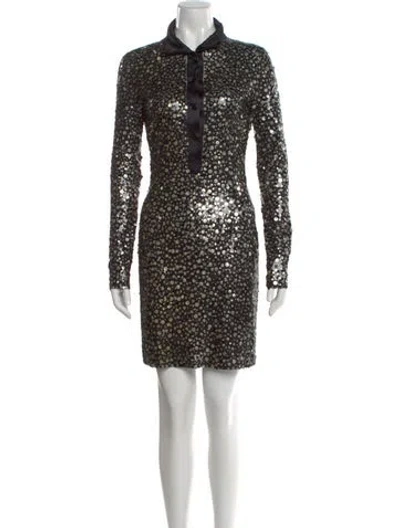 Pre-owned Naeem Khan Sequin Mini Dress