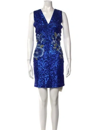 Pre-owned Naeem Khan Sequin Mini Dress
