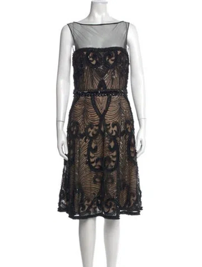 Pre-owned Naeem Khan Silk Knee-length Dress W/ Tags