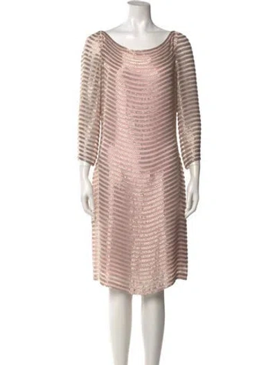 Pre-owned Naeem Khan Silk Mini Dress In Multi