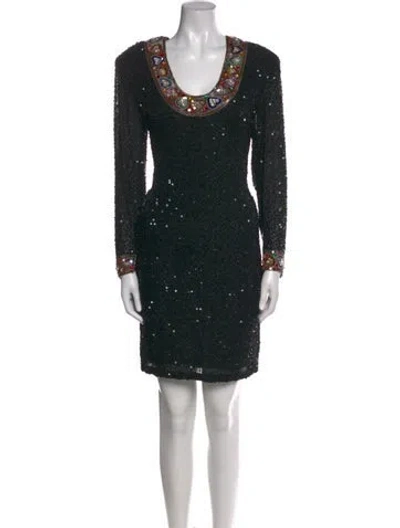 Pre-owned Naeem Khan Silk Mini Dress In Red